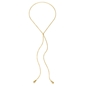 Style Drops Yellow Gold Plated Long Necklace-